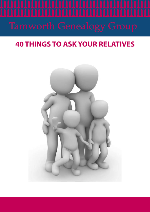 40 Questions to ask your Relatives 